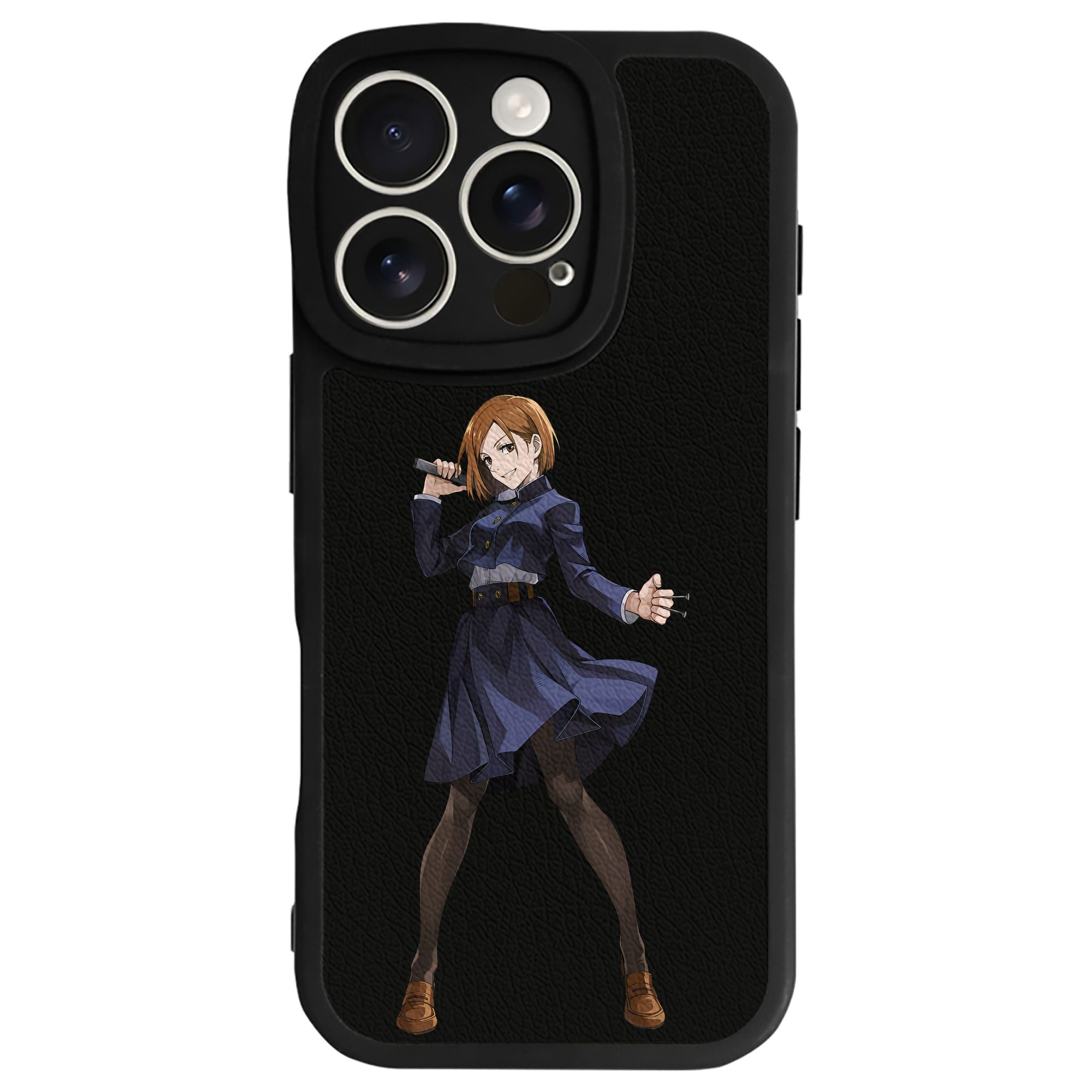 （画像用） 呪術廻戦 Jujutsu Kaisen 【iPhone 16シリーズ対応】シリコンスマホケース（レザー調） 材質：シリコン